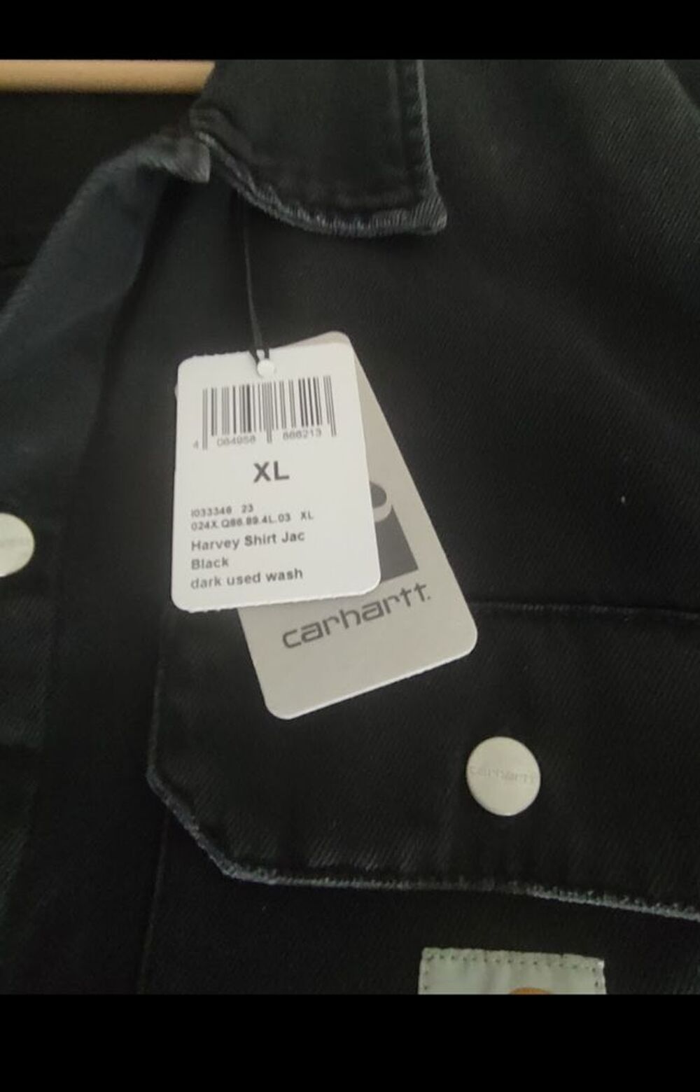 Veste jean noir cahaart taille xl. Vêtements