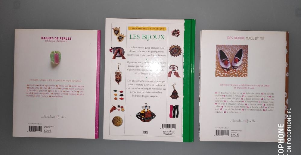 Lot de 3 livres sur les Bijoux activit&eacute;s manuelles Livres et BD