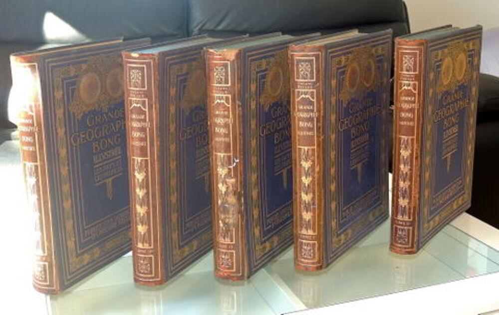 5 tomes grande geographie BONG Livres et BD