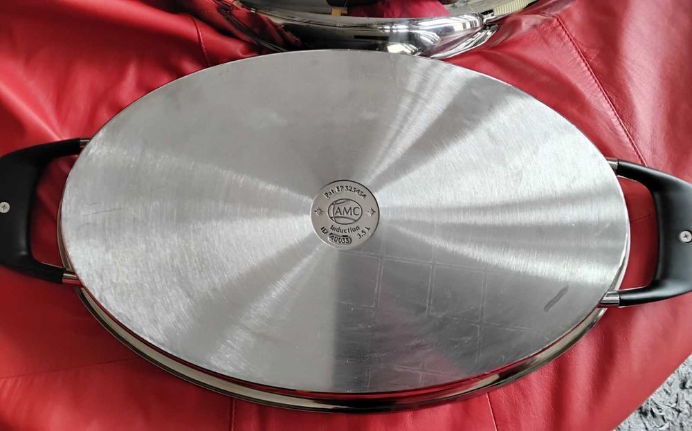 AMC R&ocirc;tissoire Ovale Po&ecirc;le &agrave; Poisson Pot Couvercle Haut Induction 3.5 Litres &agrave;tat Neuf Electromnager