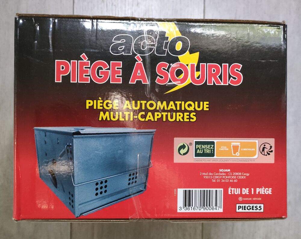 Pi&egrave;ge &agrave; souris automatique sans app&acirc;t et sans poison ACTO Bricolage