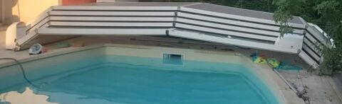Abri piscine gigogne Easy Cover 5 panneaux Genas (69)