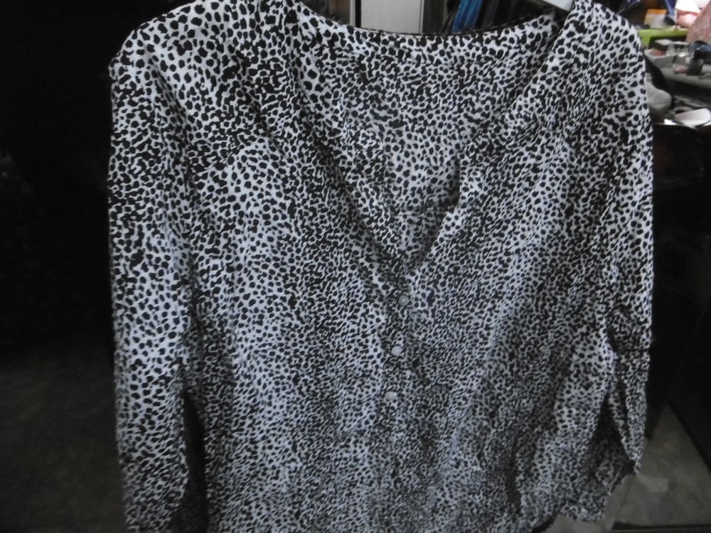 chemisier femme, noir/blanc, neuf, T XL, 42 Mobilier enfants