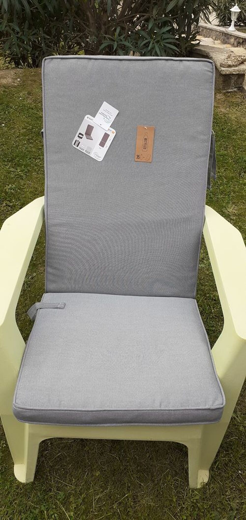 Coussin d'assise et dossier de chaise ou de fauteuil Jardin
