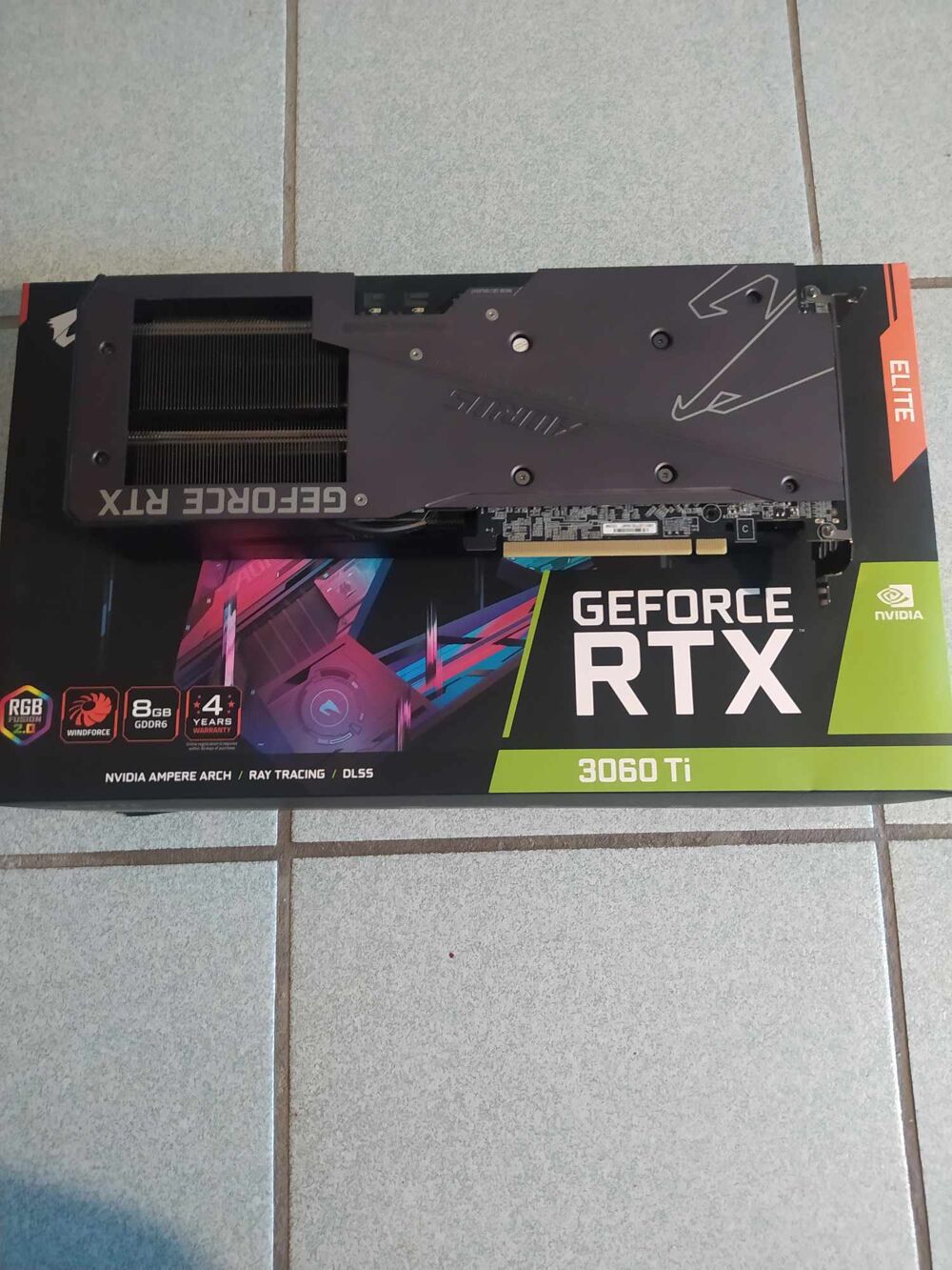 AORUS GeForce RTX 3060 TI ELITE 8G
Matériel informatique