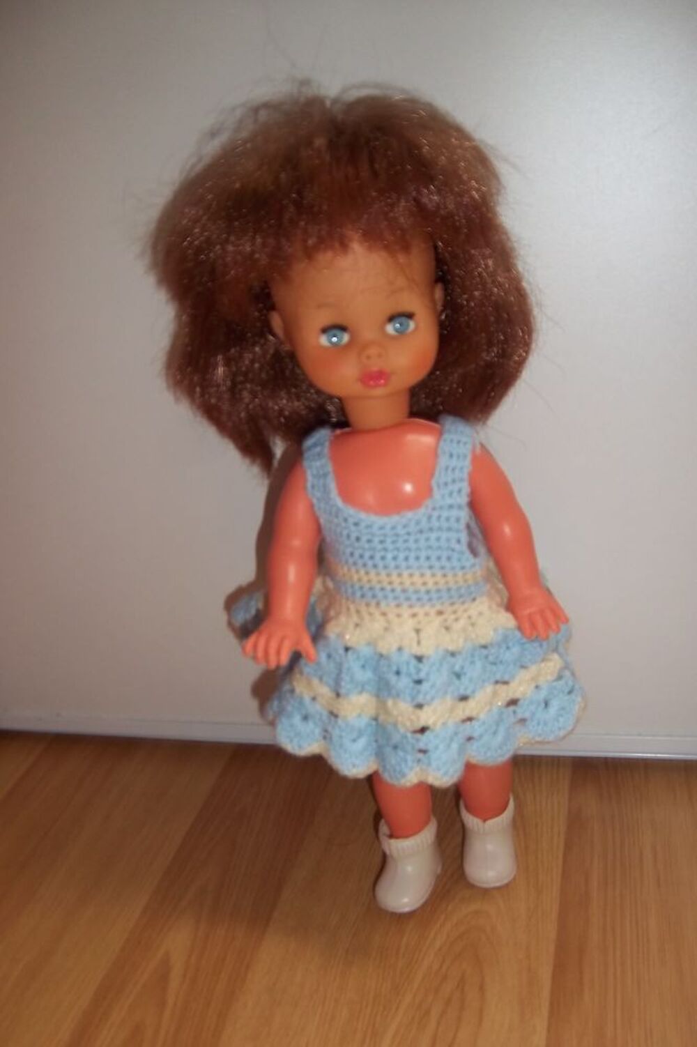 Robe et culotte tricot pour petite poup&eacute;e 30 cm Jeux / jouets