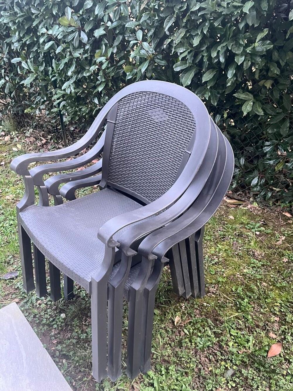Lot de 4 chaises de jardin Jardin
