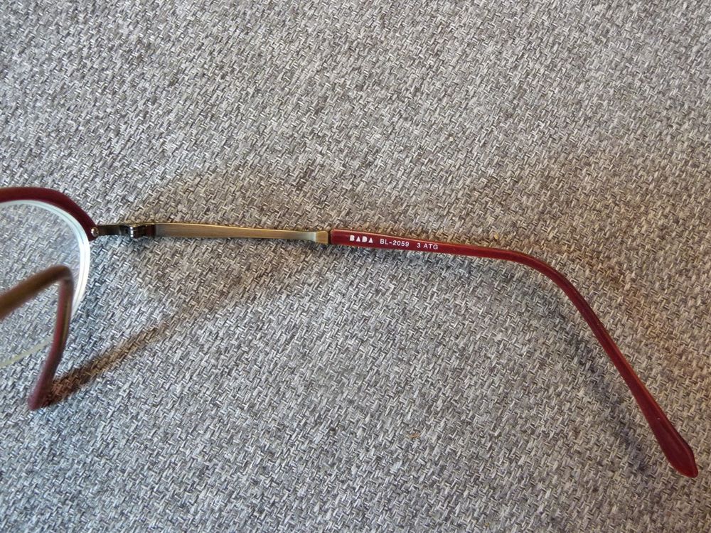 Monture/ Lunette de Vue Combin&eacute; M&eacute;tal Plastique Marron-Bada Bijoux et montres