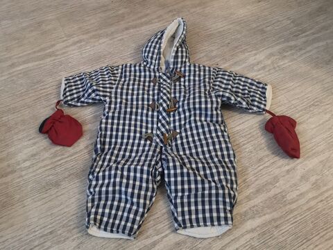 F 9 (23) - 12 mois - Combinaison bleu et blanc 4 Paris 13 (75)