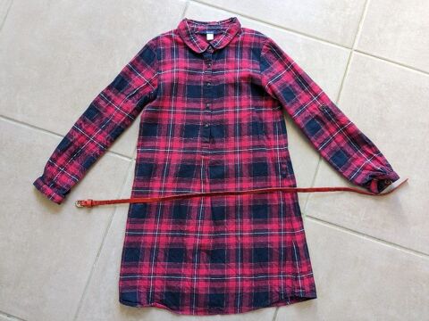 Robe  carreaux manches longues Okadi 8 ans  5 Aurillac (15)