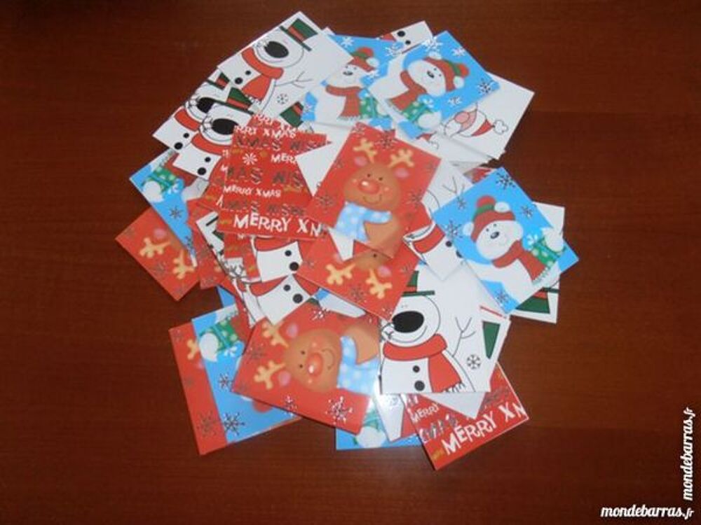 70 mini cartes Cadeaux No&euml;l (69) Dcoration