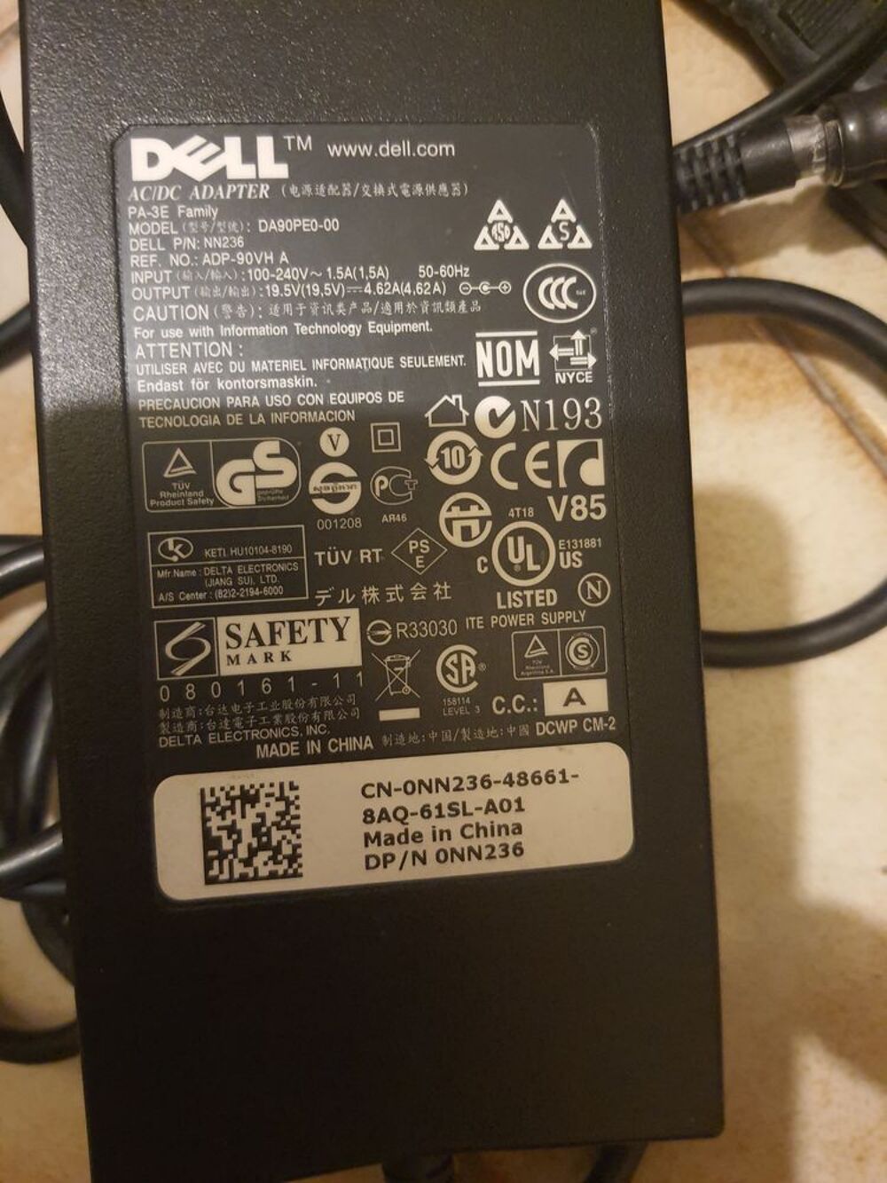 Chargeur pc Dell Matériel informatique