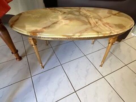 TABLE BASSE MARBRE ORANGE VINTAGE STYLE LOUIS 16 200 Plaisir (78)