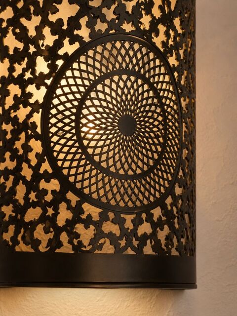 Applique Murale en Laiton Marocain, Faite Main Lot de 2 Lens (62)