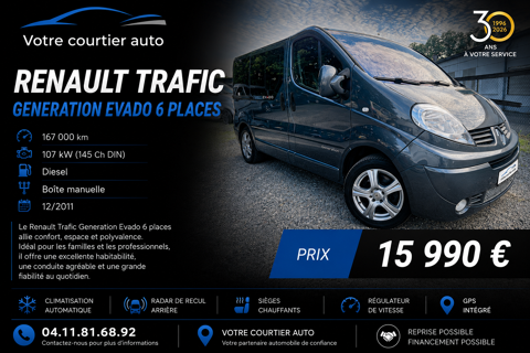 Annonce voiture Renault Trafic 15990 €