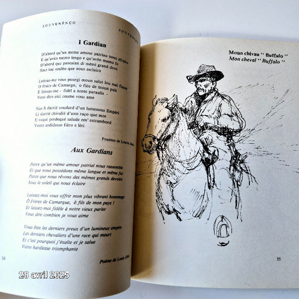 Pou&eacute;sio Camarguenco, po&eacute;sie de Camargue, de Ren&eacute; Baranger en Livres et BD