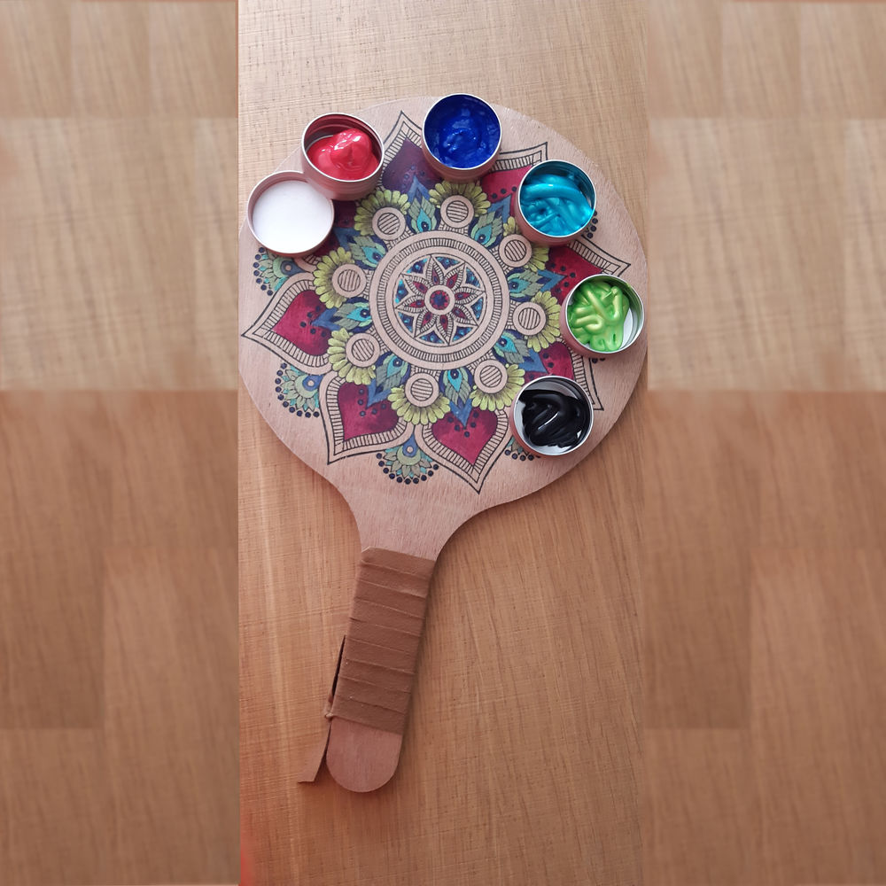 Lot 200 Raquettes en Bois &agrave; D&eacute;corer - DIY asso loisir Jeux / jouets