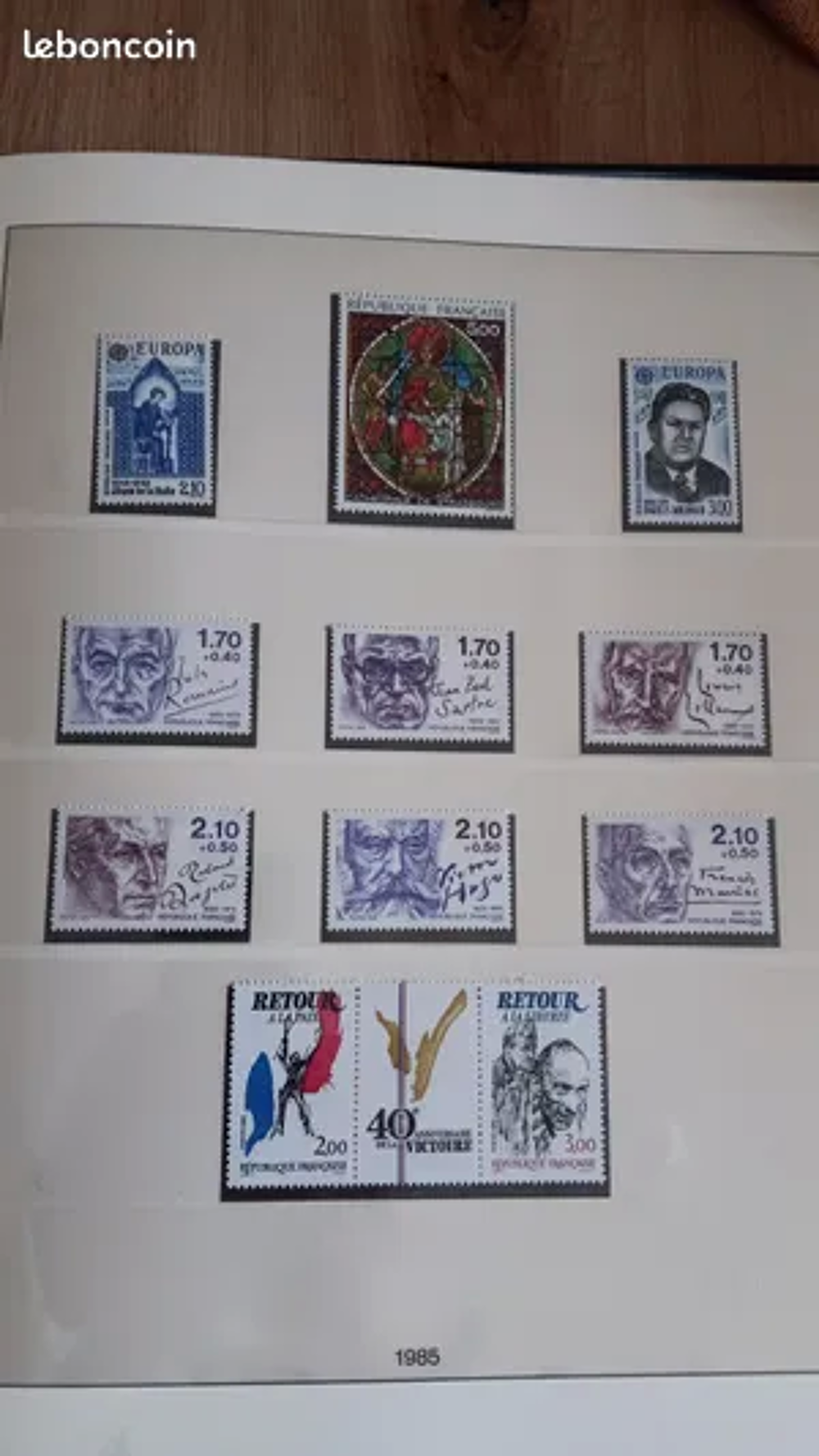 Collection de timbres non oblit&eacute;rer 
