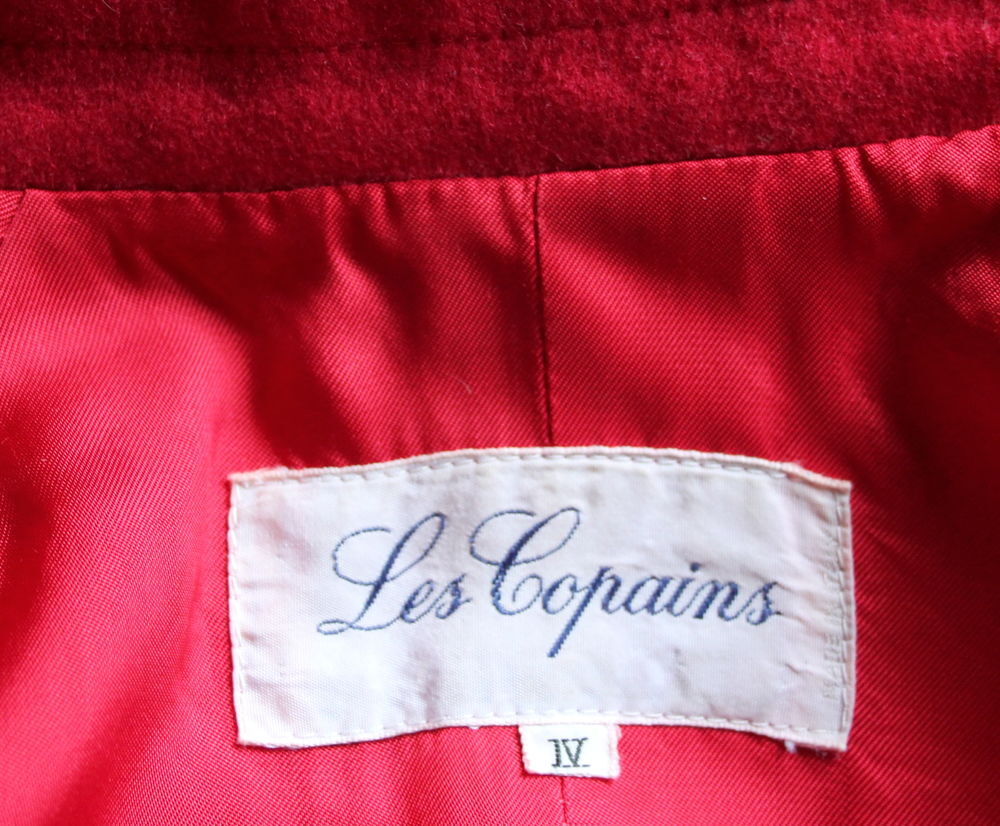 Manteau rouge LES COPAINS T.4 Vêtements