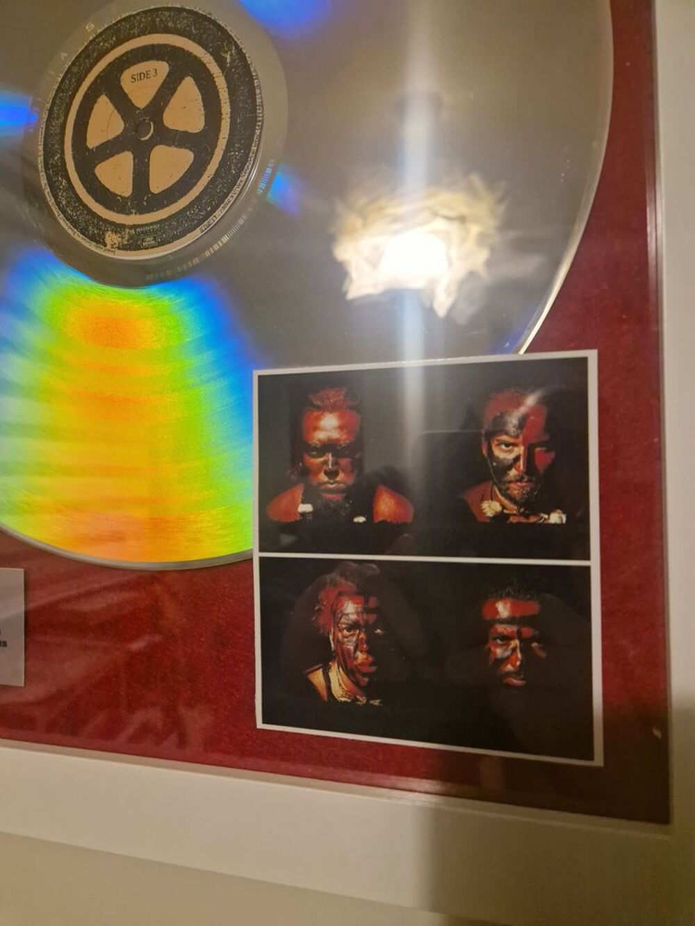 Cadre deco double disque de platine,SEPULTURA "roots" CD et vinyles