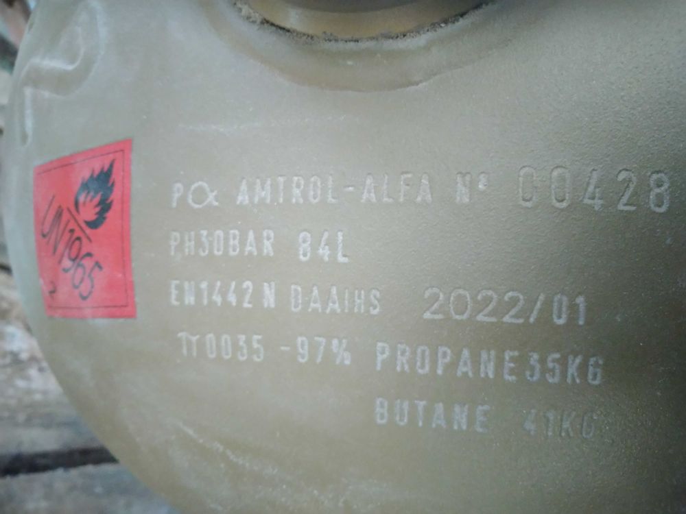 bouteille de gaz propane 35kg pleine Bricolage