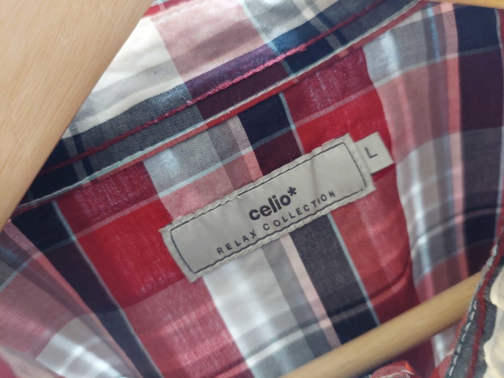 Chemise manche longue &agrave; carreaux L Vêtements
