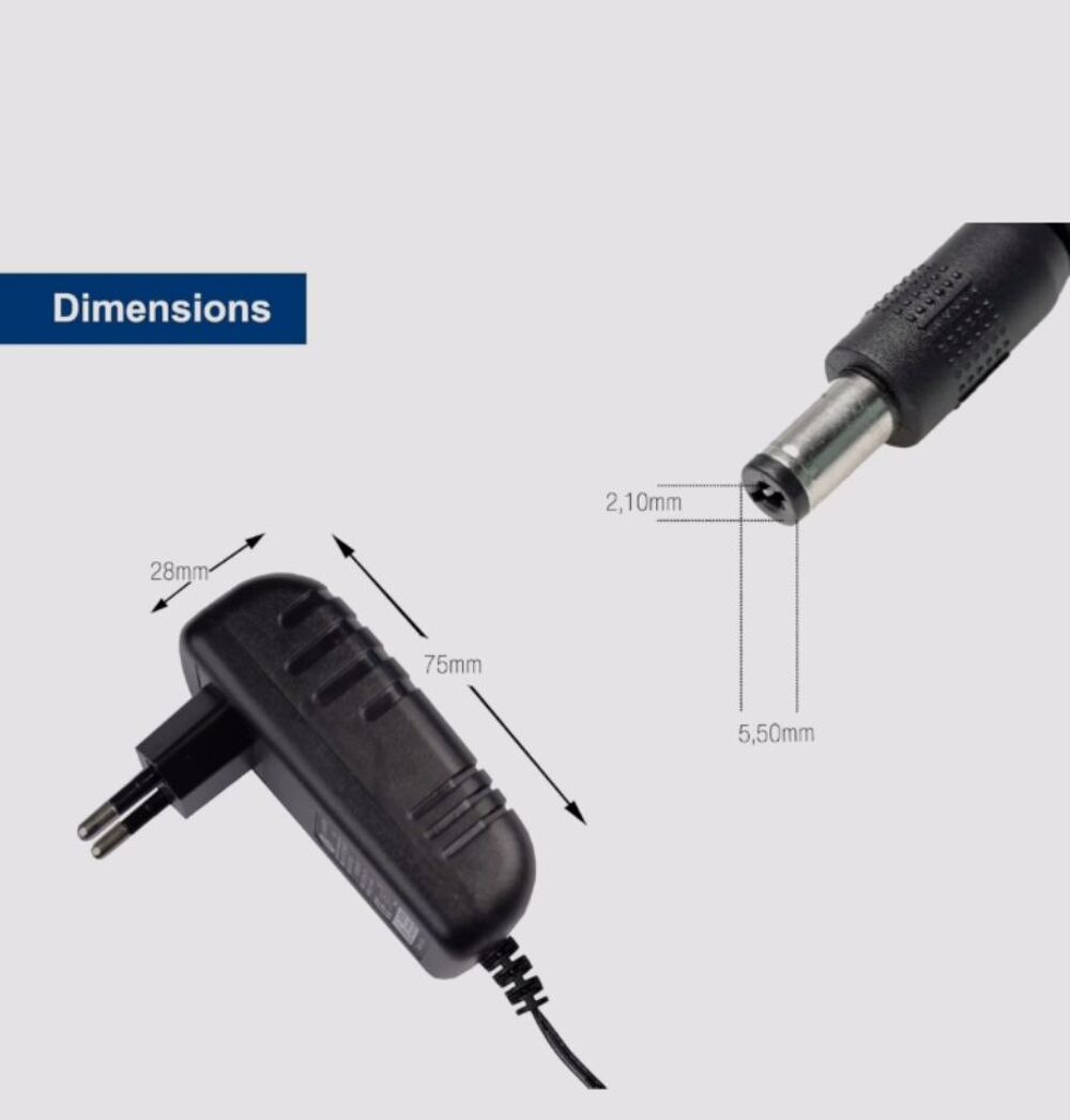 Bloc d'alimentation EDISION 12V/1.5A 2pin Matériel informatique