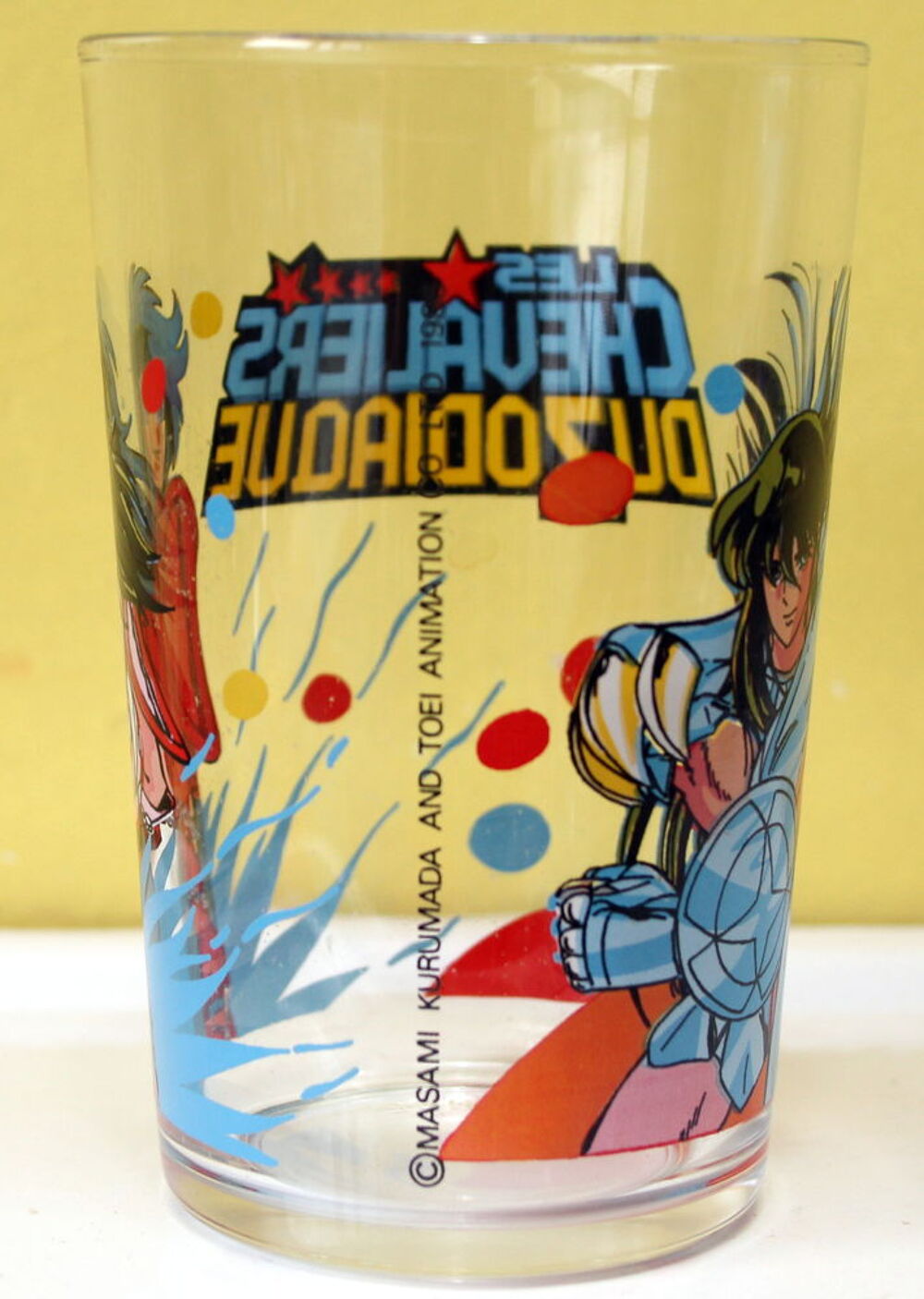 Verre &agrave; moutarde Maille 1986 LES CHEVALIERS DU ZODIAQUE 