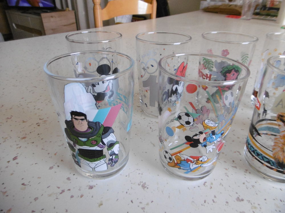 lot de 8 Verres AMORA neufs (jamais servis) parfait &eacute;tat Cuisine