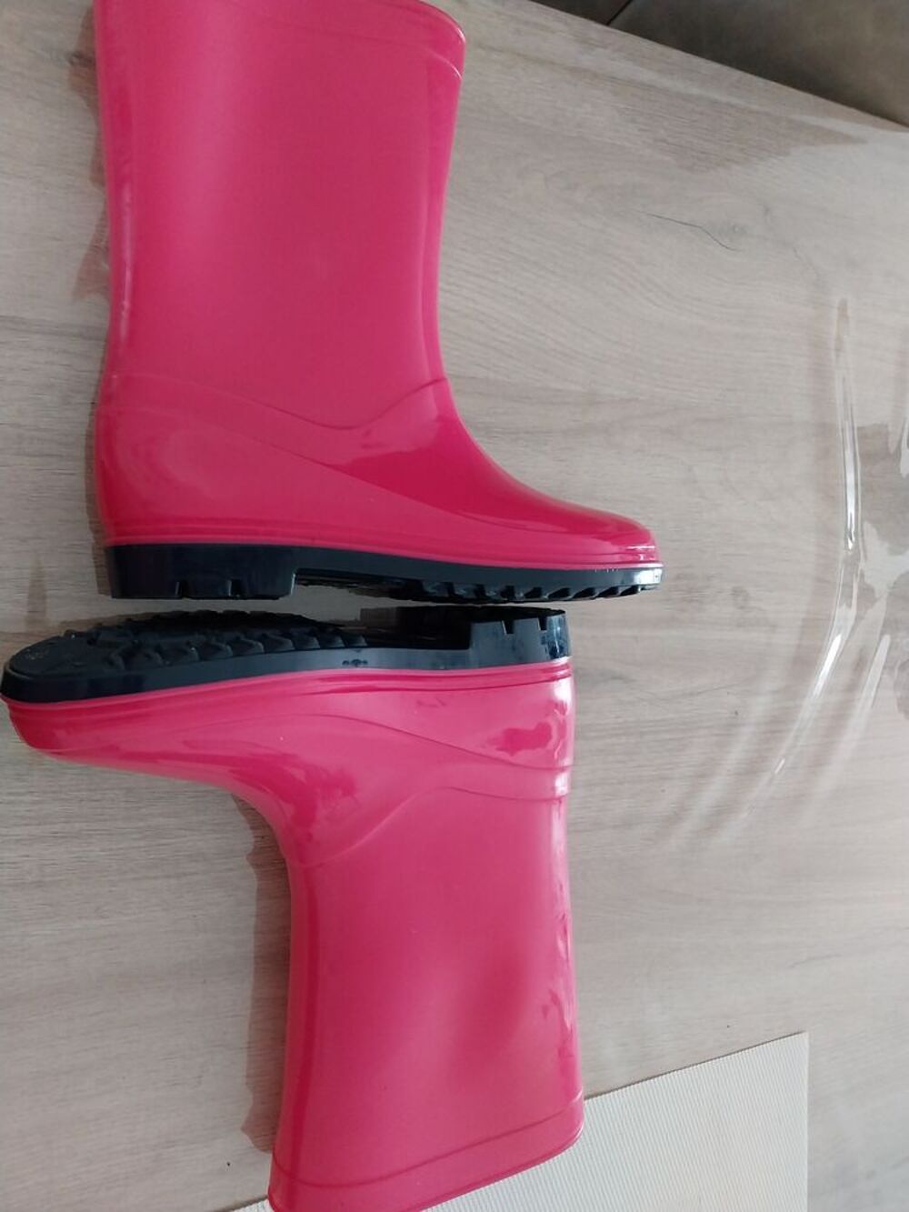 bottes caoutchouc fuchsia Chaussures enfants