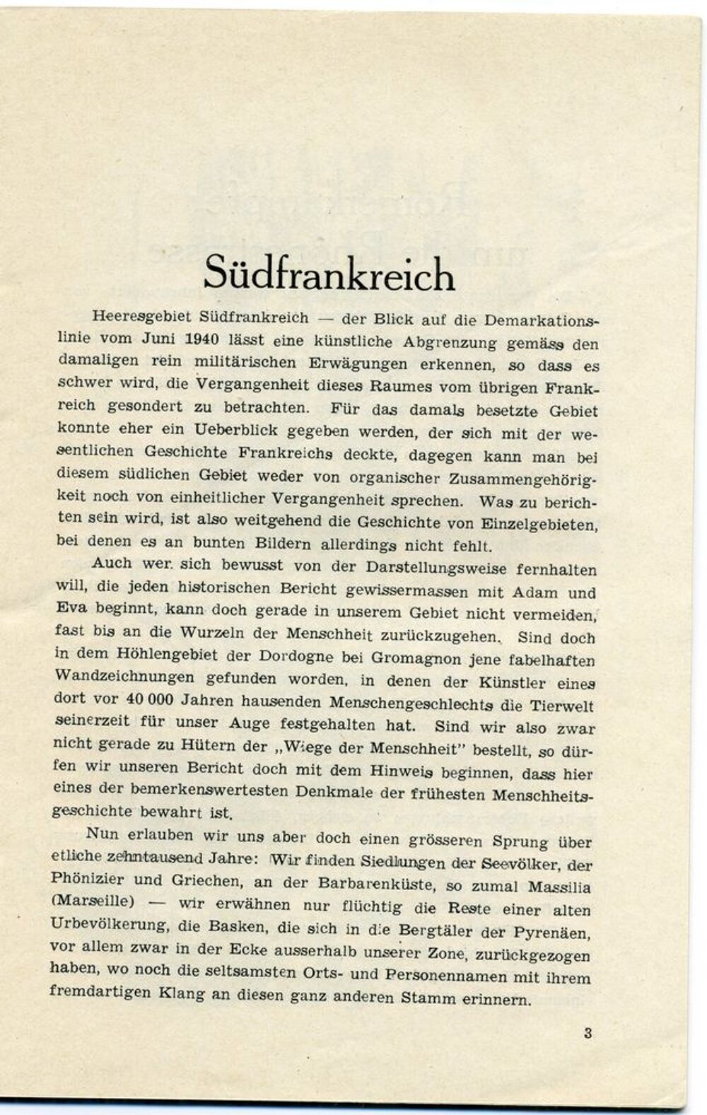 Livret Touristique Allemand WW2 Ann&eacute;e 1940 