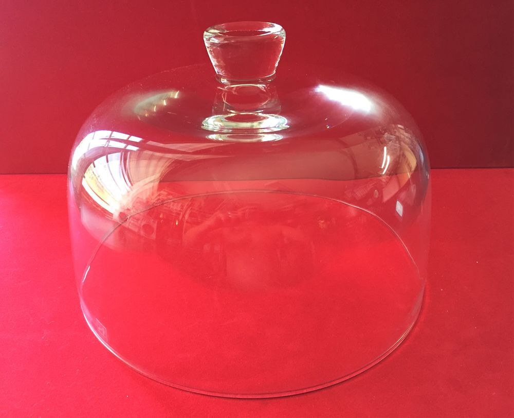  CLOCHE EN VERRE SOUFFL&Eacute; CRISTAL FAIT MAIN NEUF ART D&eacute;co Décoration