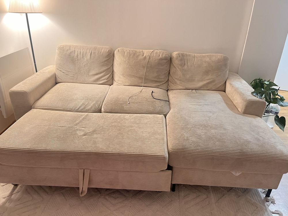 canap&eacute; coffre beige Meubles