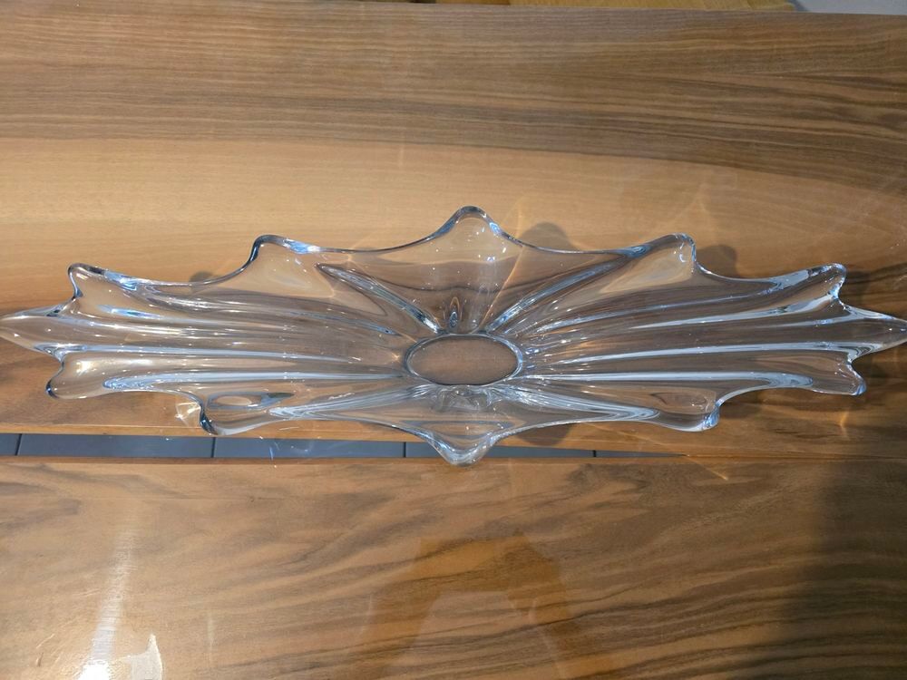 Grand plat de service en verre Décoration