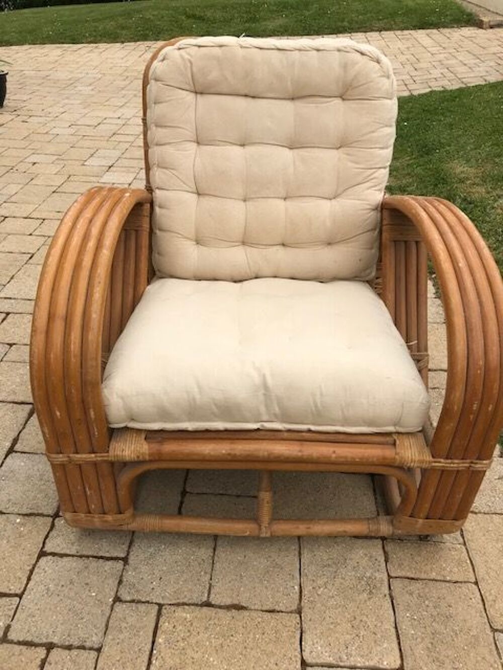 2 x fauteuils en bambou / rotin Meubles