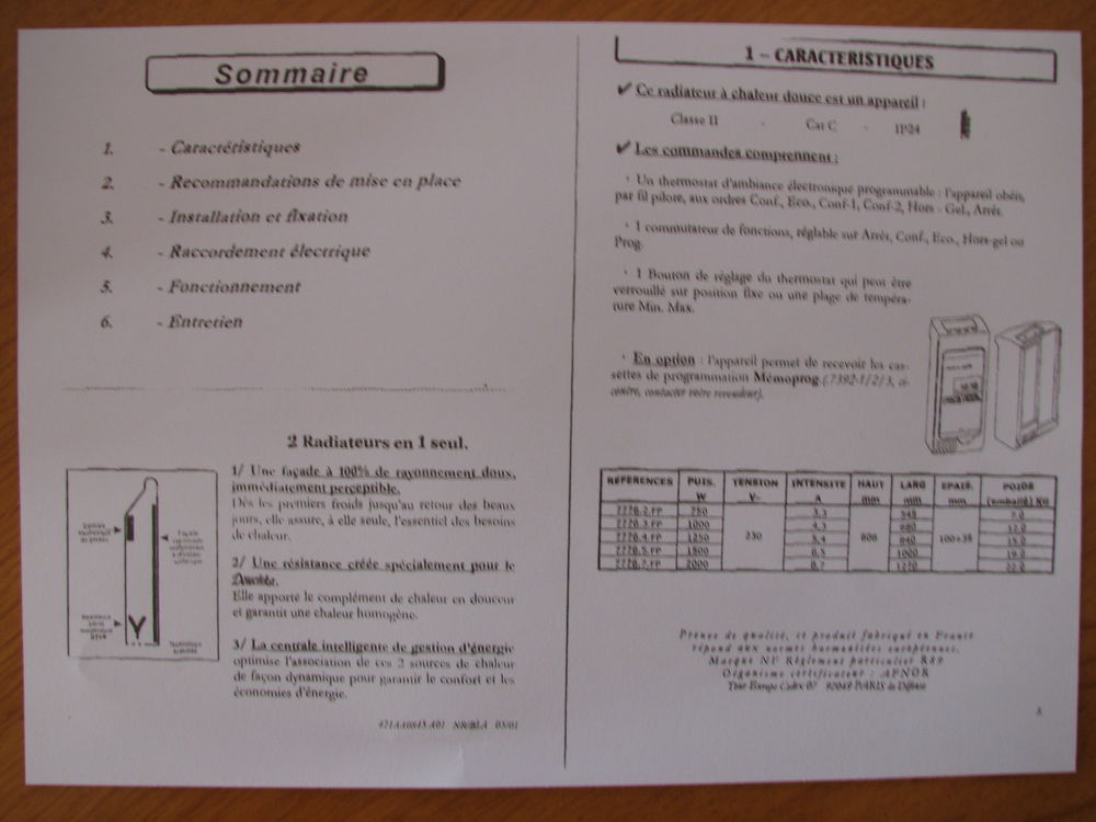 Radiateurs &eacute;lectriques . Bricolage