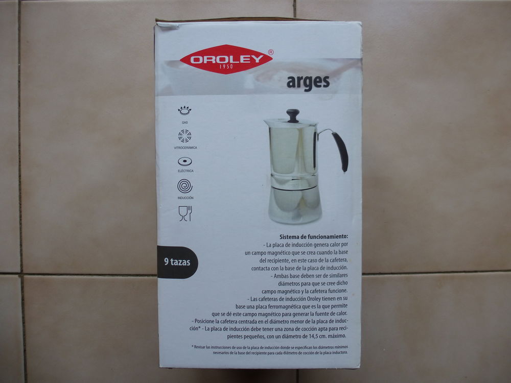 Cafeti&egrave;re Italienne neuve OROLEY ARGES 9 tasses Electroménager
