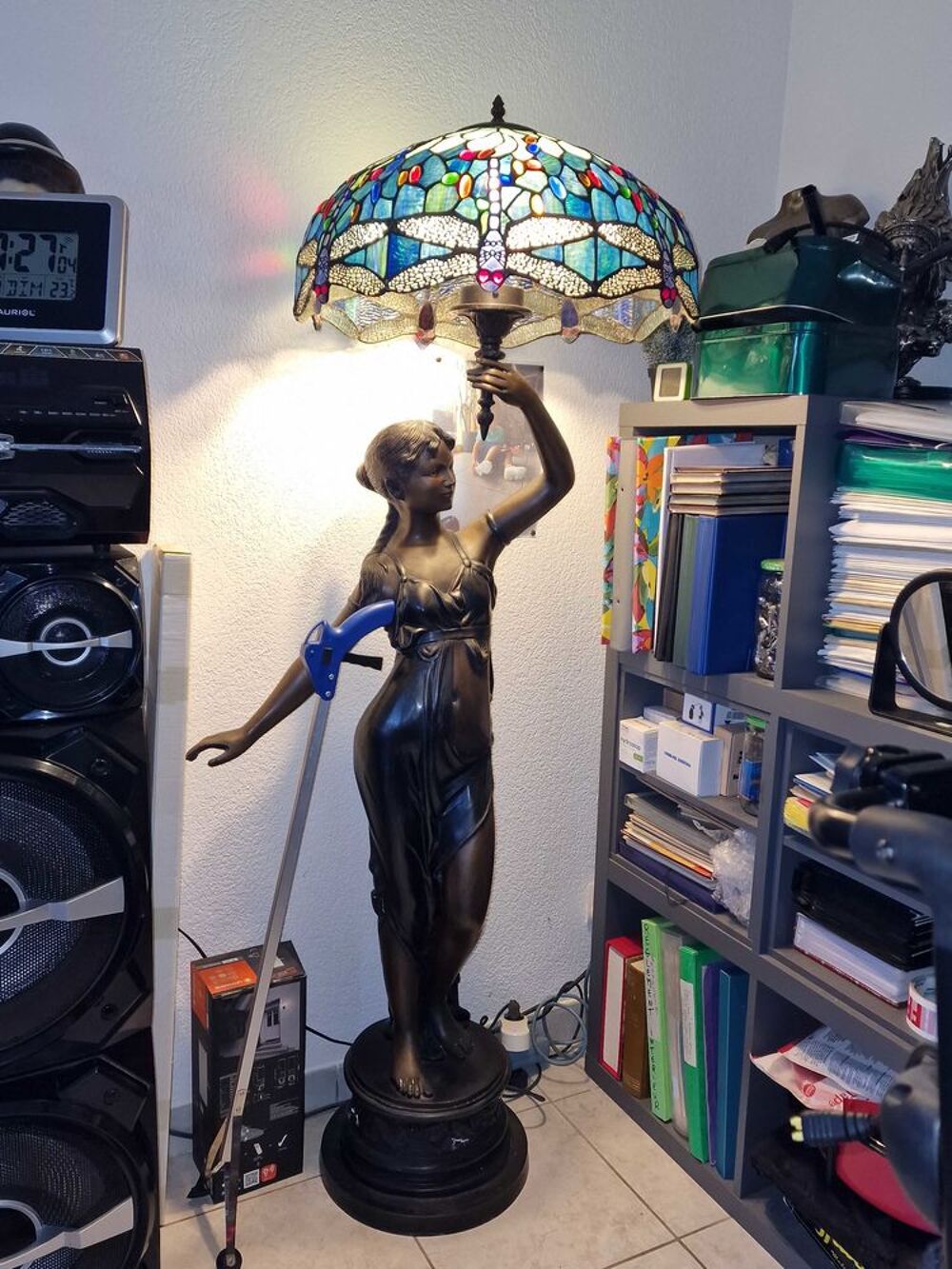 belle statue &eacute;clairage 