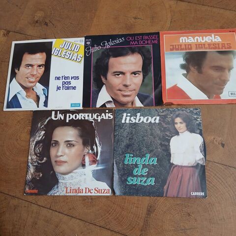 Vinyls 45 tours Julio Iglesias etLinda de Suza 3 �zanville (95)