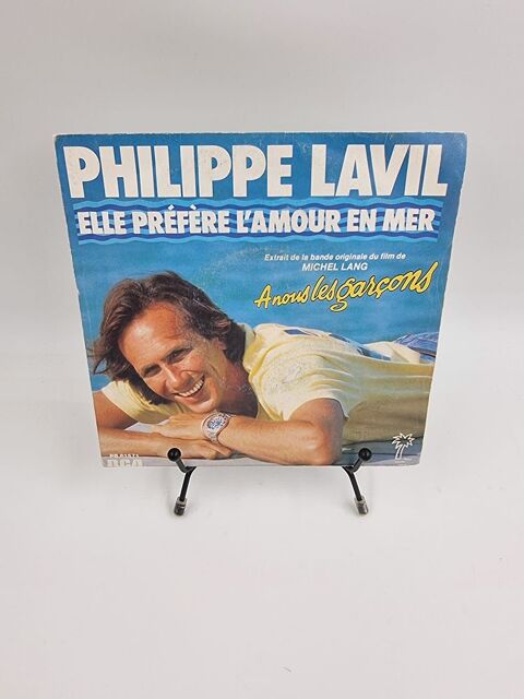 Vinyle 45 tours Philippe Lavil : Elle Pr�f�re l'Amour en Mer 1 Vulbens (74)