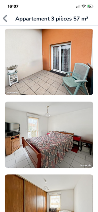  Appartement � vendre 3 pi�ces 58 m�