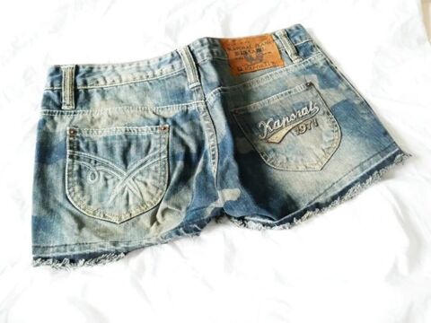 Short en jean Kaporal fille taille 37 ? 100% coton ? bleu ? St Victor Sur Loire (42)