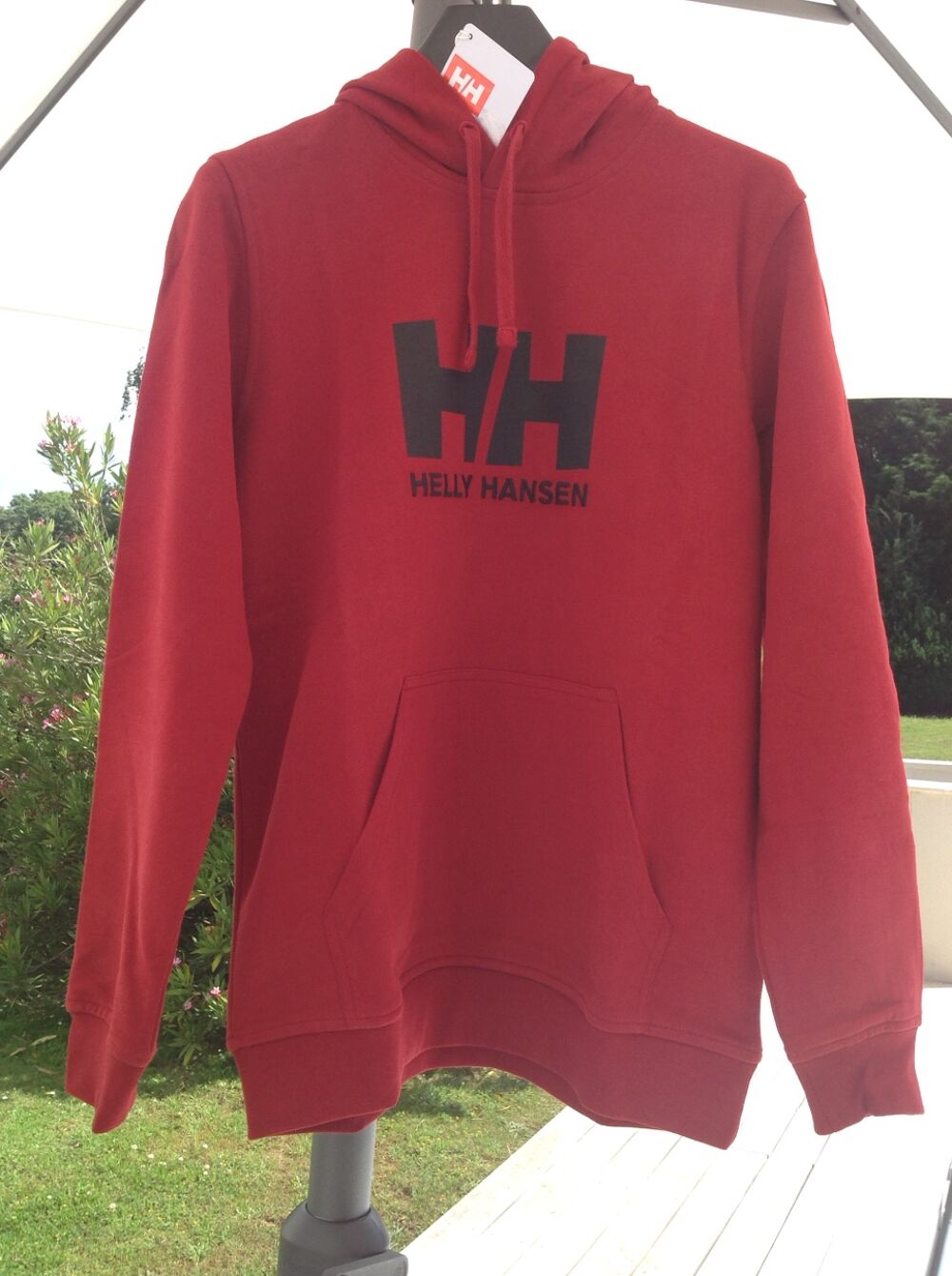 Sweat &agrave; capuche Helly Hansen&reg; homme, couleur Dark Red, neuf Vêtements
