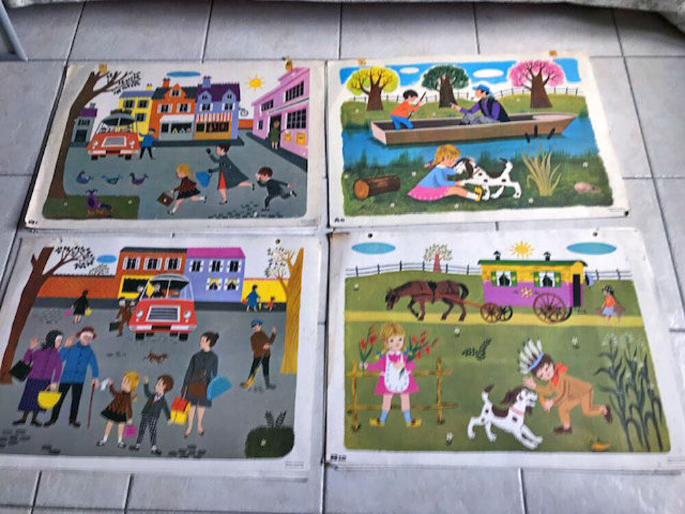 Anciennes affiches d'&eacute;cole 1966 Décoration