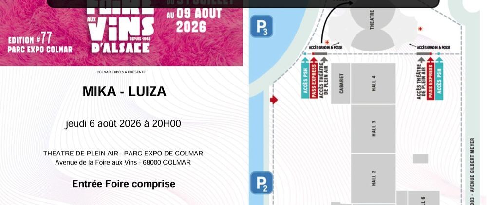 Mika Foire aux Vins de Colmar Billetterie