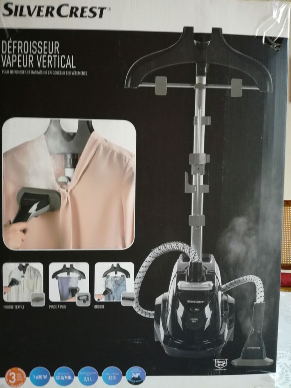 Defroisseur vapeur vertical Silver Crest Electroménager