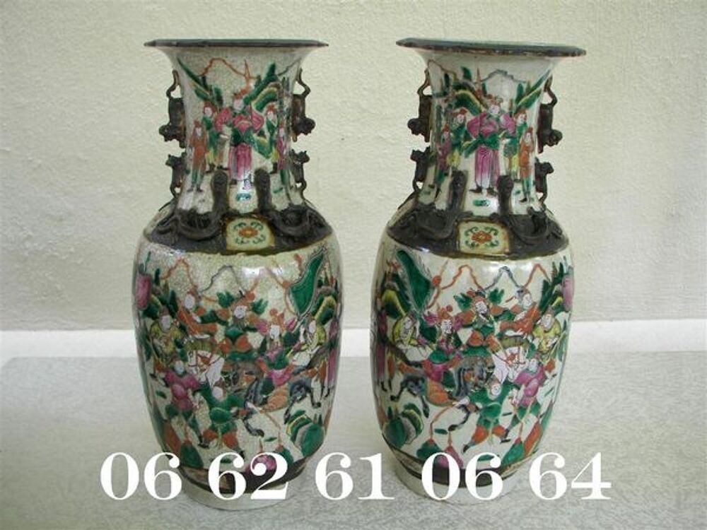 Vases en porcelaine de NANKIN Dcoration