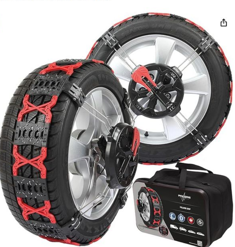 Plusieurs paires de cha&icirc;nes &agrave; neige Polaire frontales Sports