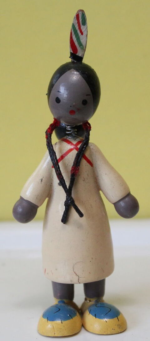 Figurine bois Bobble Head GOULA Made in Spain Indienne bebe 30 Issy-les-Moulineaux (92)