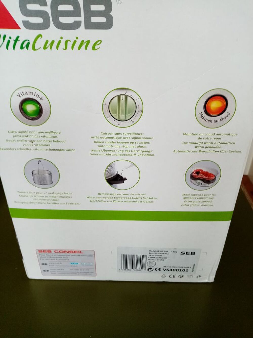 CUISEUR VAPEUR 3 en 1 VITACUISINE SEB Electroménager